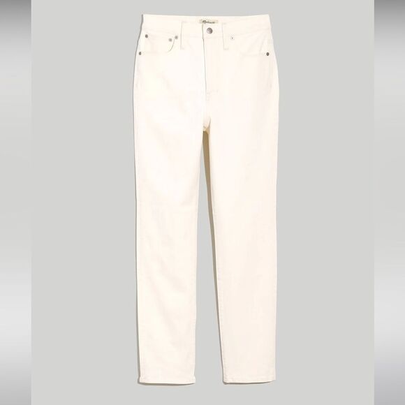 Madewell NWT Perfect Vintage Jeans Size 26 High Rise Tile White - Picture 9 of 14